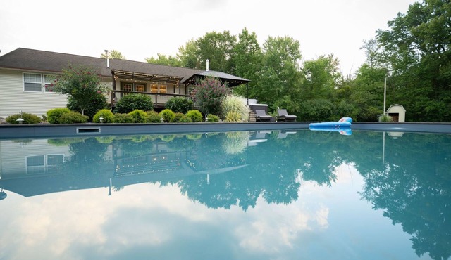 Secluded 5-Acre Oberlin Escape · Saltwater Pool & 6-Person Hot Tub
