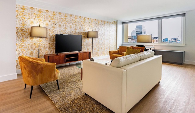 Sleek One-Bedroom Apartment with Balcony in Boston
