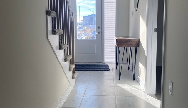 Spacious luxurious townhouse with double car garage.