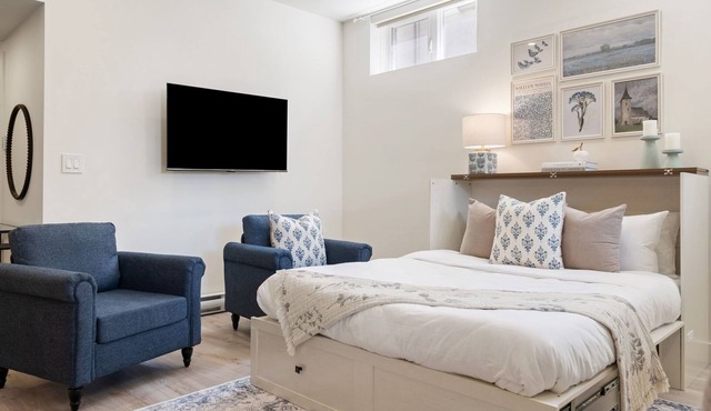 Spacious Walkout Basement Studio w/Parking + Laundry + Wifi - Near Transit