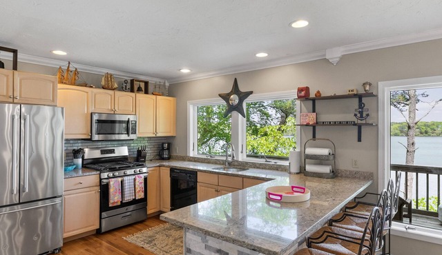 Stunning Lake Front House with Private Beach in Barnstable