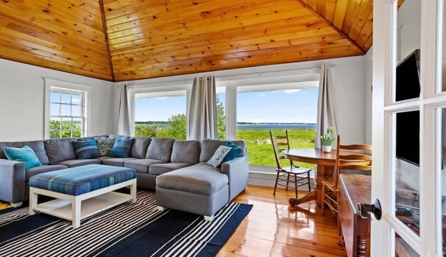 Sunset Waterfront Retreat | Private Beach, Pool & Firepit