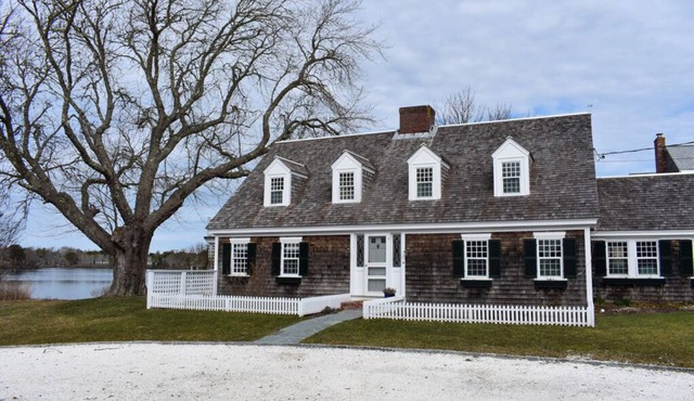 Timeless charm at this unique waterfront compound, sleeping 8.