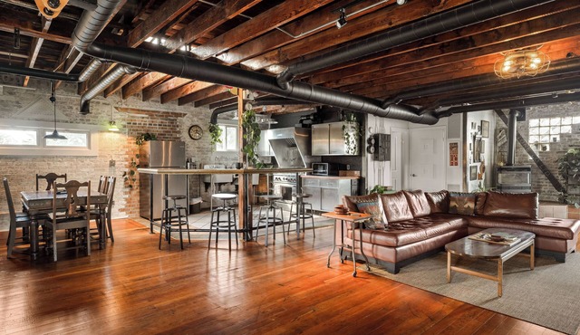 Unique 2-BDR Historic Warehouse Loft with Terrace and Fireplace ! ! ! in Windsor
