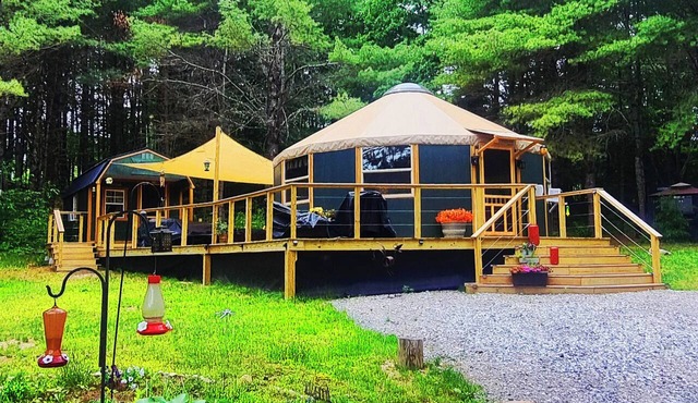 Unique Yurt Cabin Experience in Woods w/Hot Tub