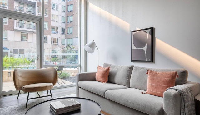 Upscale East Cambridge 2BR w/Gym & W/D, nr Lechmere T, by Bluegorund