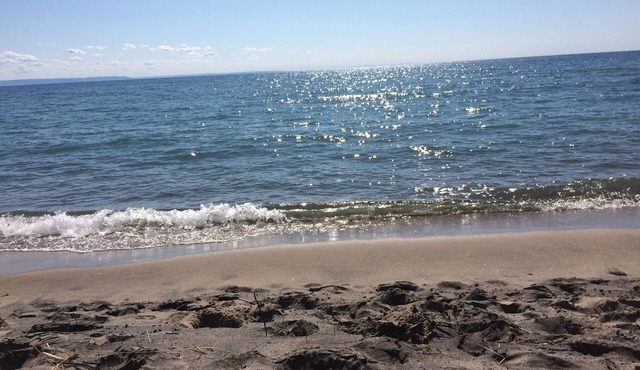walk to private beach across the street - 2BR Cabin - amazing sunsets