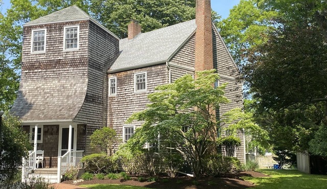 Waterfront property with own dock and stunning views, overlooking Southold Bay.