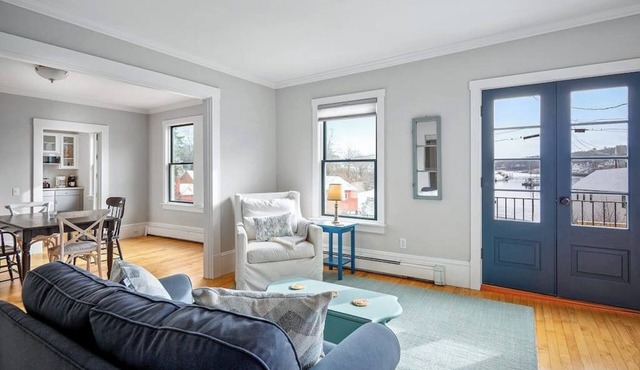 Waterfront, walkable, updated home with harbor views & partial AC