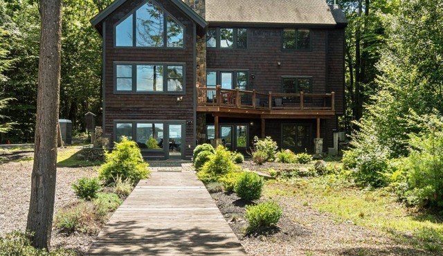 Winnipesaukee Waterfront Adirondack Home with Dock