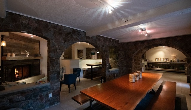 Within the village of Wakefield, nestled among six acres of forest and ponds.