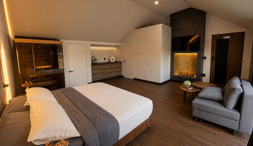 Elite Cabin, 1 King Bed, Non Smoking, Sauna