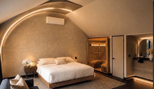 Elite Cabin, 1 King Bed, Sauna