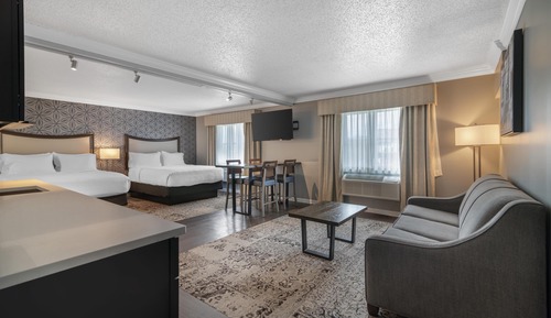 Suite, 2 Queen Beds, Non Smoking, Refrigerator & Microwave (with Sofabed)
