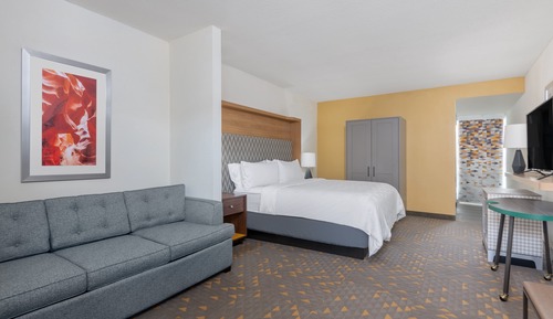 Suite, 1 King Bed, Accessible (Roll-In Shower)