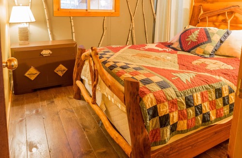 Saranac Lake Cabin | 4 Season Fish Cabin off Lake Colby in Saranac Lake, furnished with ADK Decor